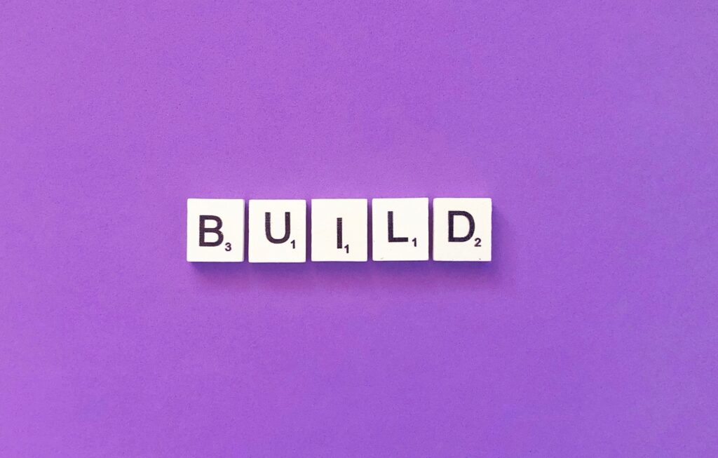 Build. Scrabble. Purple.